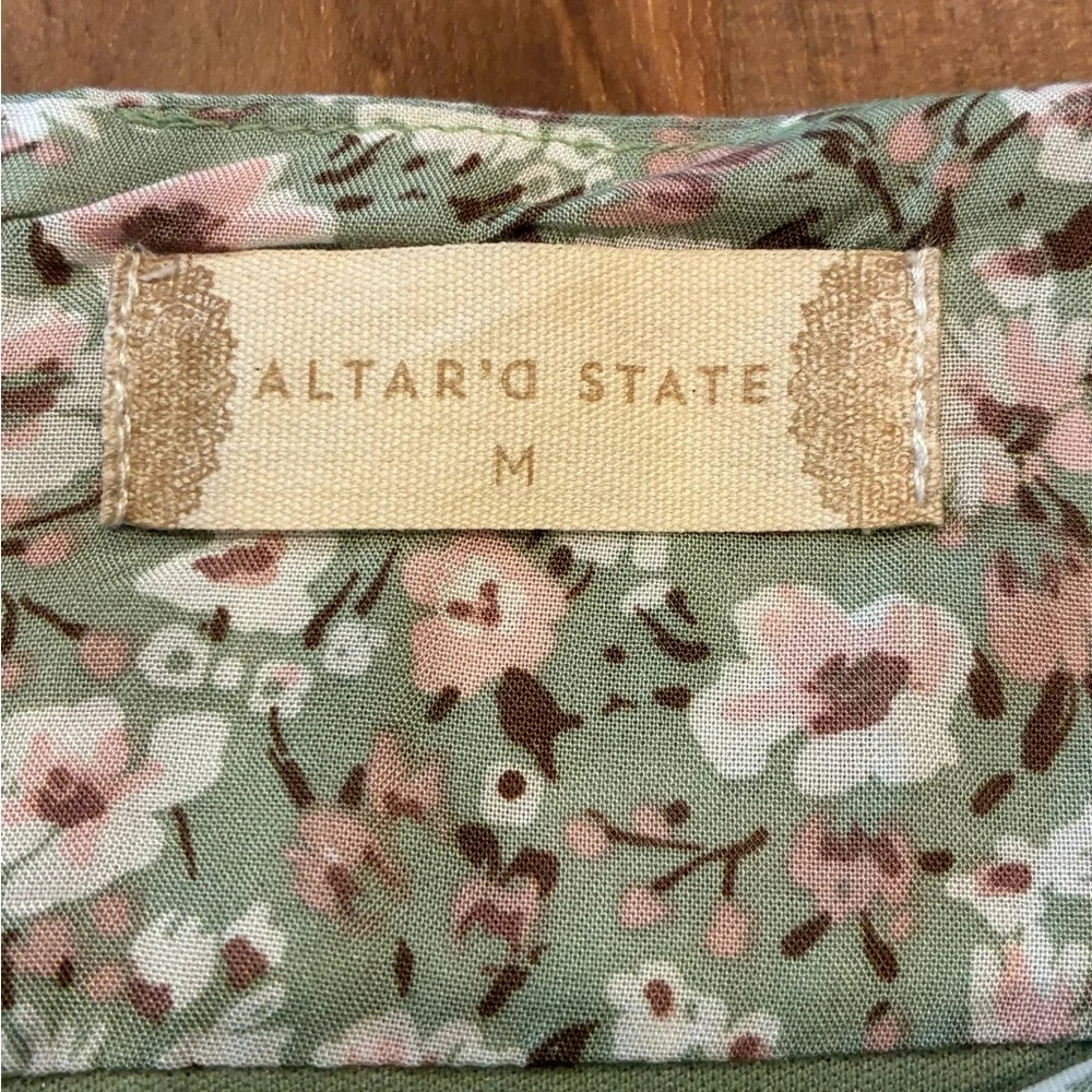 Altar'd State Green Floral Maxi Skirt - Picture 12 of 16